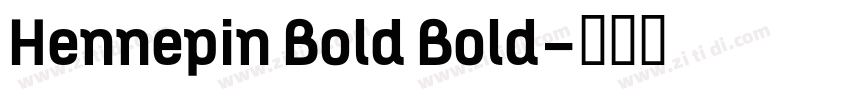 Hennepin Bold Bold字体转换